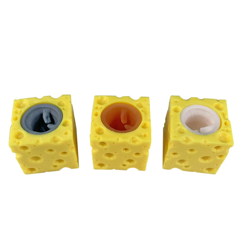 Stress Relief Funny Plastic 5*5cm Multi-color Squeeze Toy for 5 to 7 Years