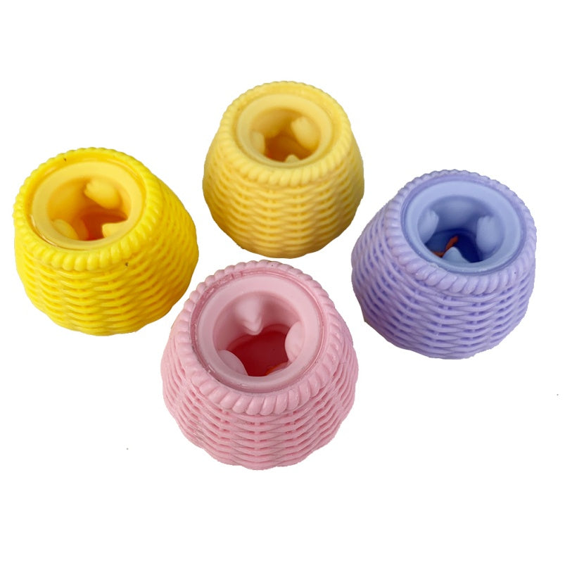 Stress Relief Funny Plastic 5*5cm Multi-color Squeeze Toy for 5 to 7 Years