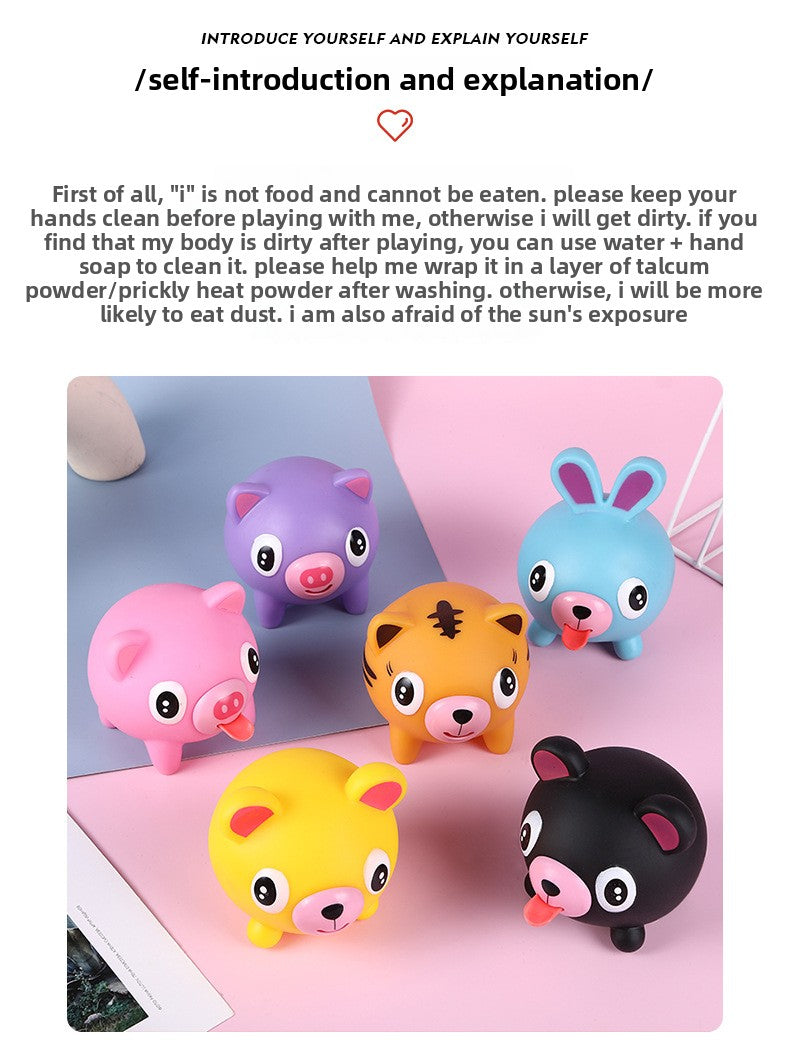 Squeeze-to-make-sound animal funny toy